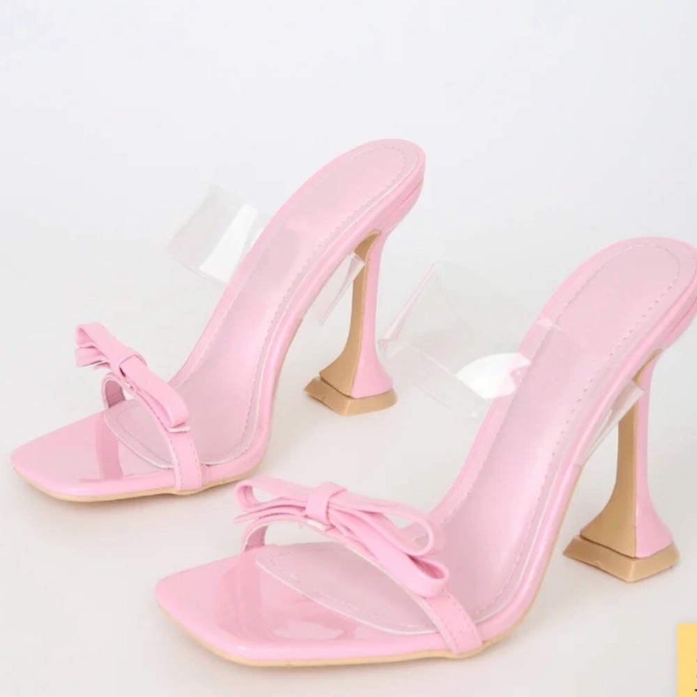 Lulus Marina Pink High Heel Sandal brand new …size 6 1/2